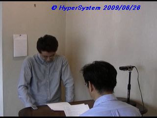 「下がる」と判定した場面の保存静止画