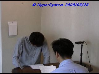 「下がる」と判定した場面の保存静止画